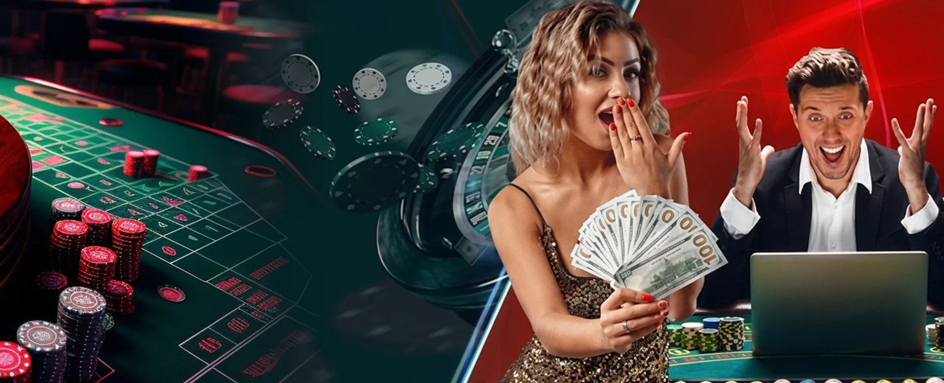 Dynamic explosion of gold coins and playing cards from PHDream logo